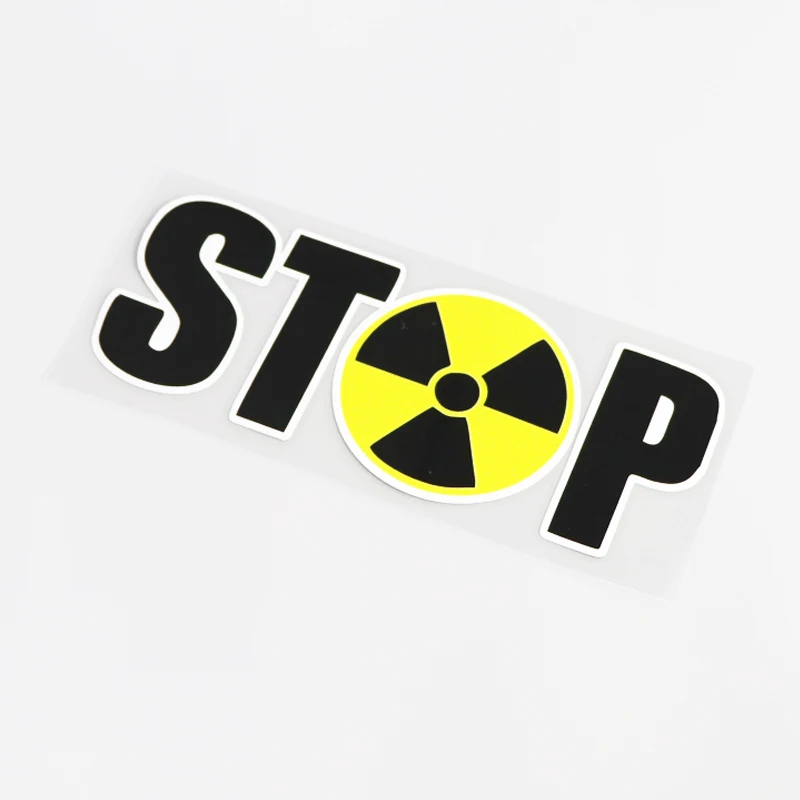 YJZT 17CM*6.6CM Personality STOP Car Sticker Decal PVC Car-styling Accessories 13-0412 | Автомобили и мотоциклы