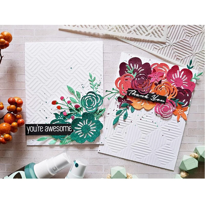Irregular Shape DIY Plastic Stencil Scrapbooking Card Decorative Embossing Crafts Templates Embellishments 6x6 inch | Дом и сад