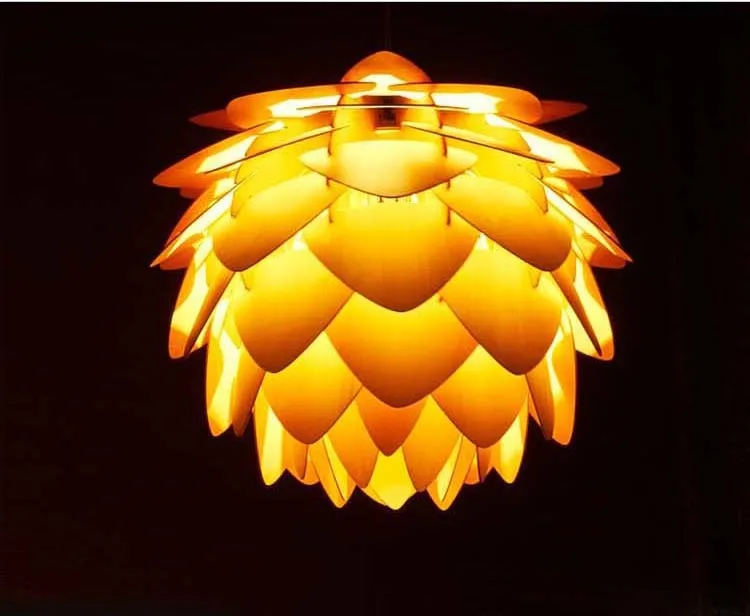 Подвесной светильник Pinecone s, деревянный подвесной светильник для дома, гостиной, столовой, кафе, ресторана, подвесной светильник