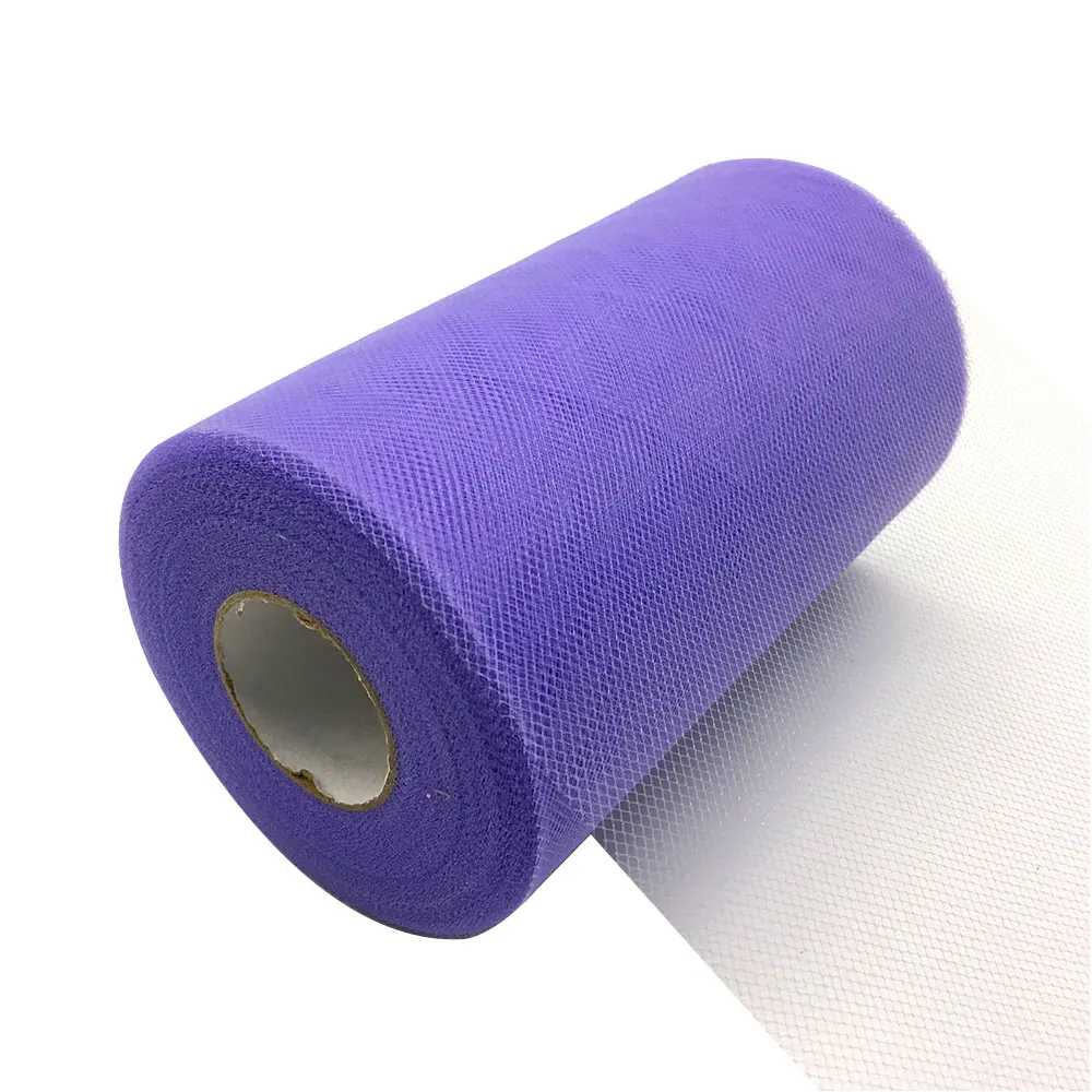 C25 Light Purple TULLMALL темно синие тюль ролл 15 см 100 ярдов рулон ткани Baby Shower пачка подарок для вечерние обёрточная Бумага свадьба день рождения украшения - Цвет: C25 Light Purple