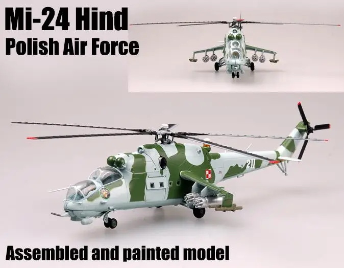 Польша air force Mil Mi 24 задних вертолет 1/72 diecast easy model| |