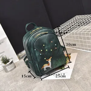 Рюкзак известного бренда женская сумка на плечо однотонные винтажные школьные