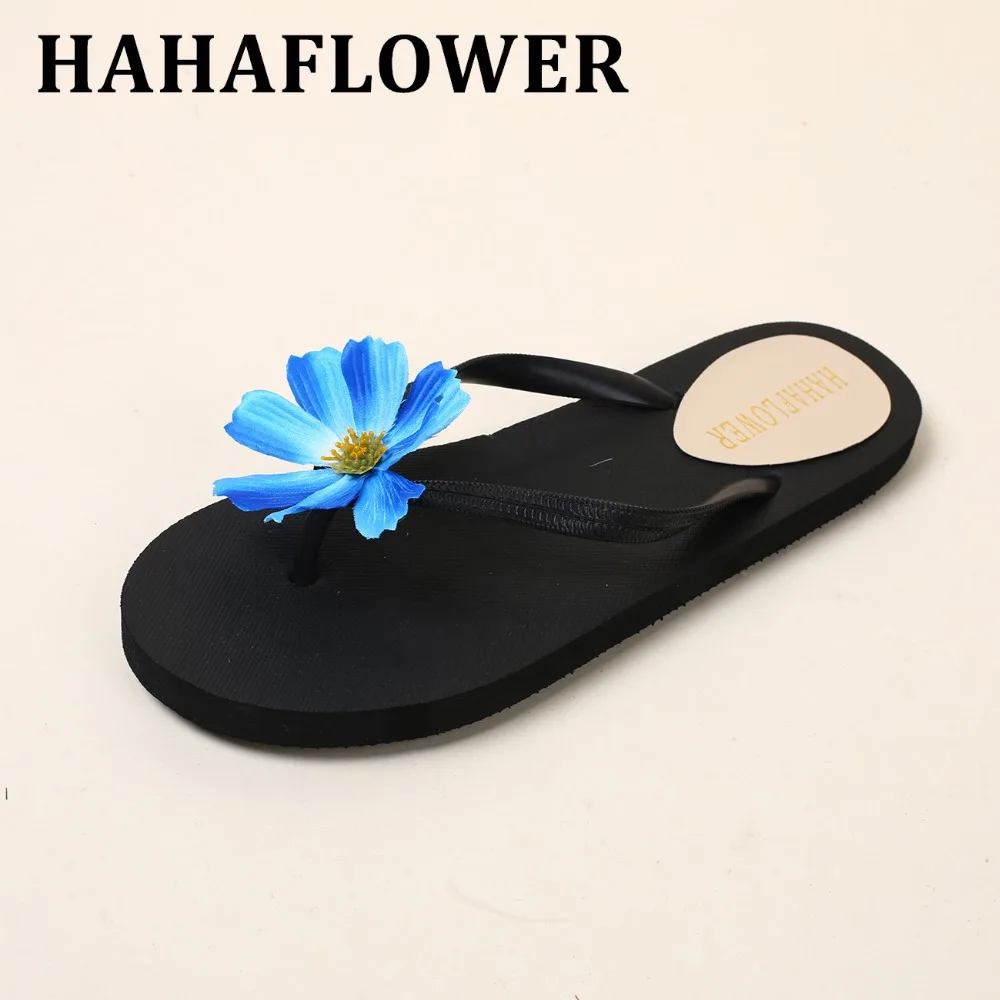 Тапочки HAHAFLOWERWomen летняя обувь женские шлепанцы тапочки на плоской подошве модные