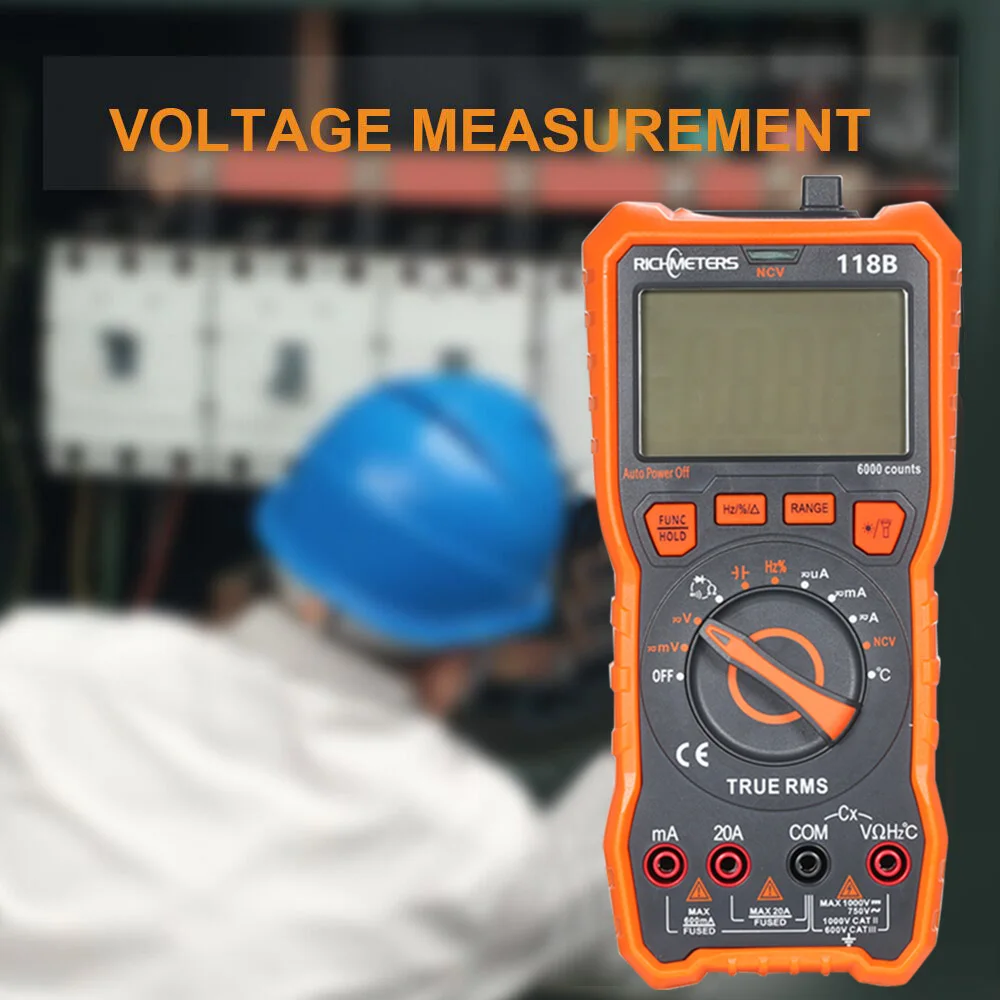 Цифровой мультиметр NCV HFE True RMS вольтметр амперметр измеритель Esr тестер емкости и