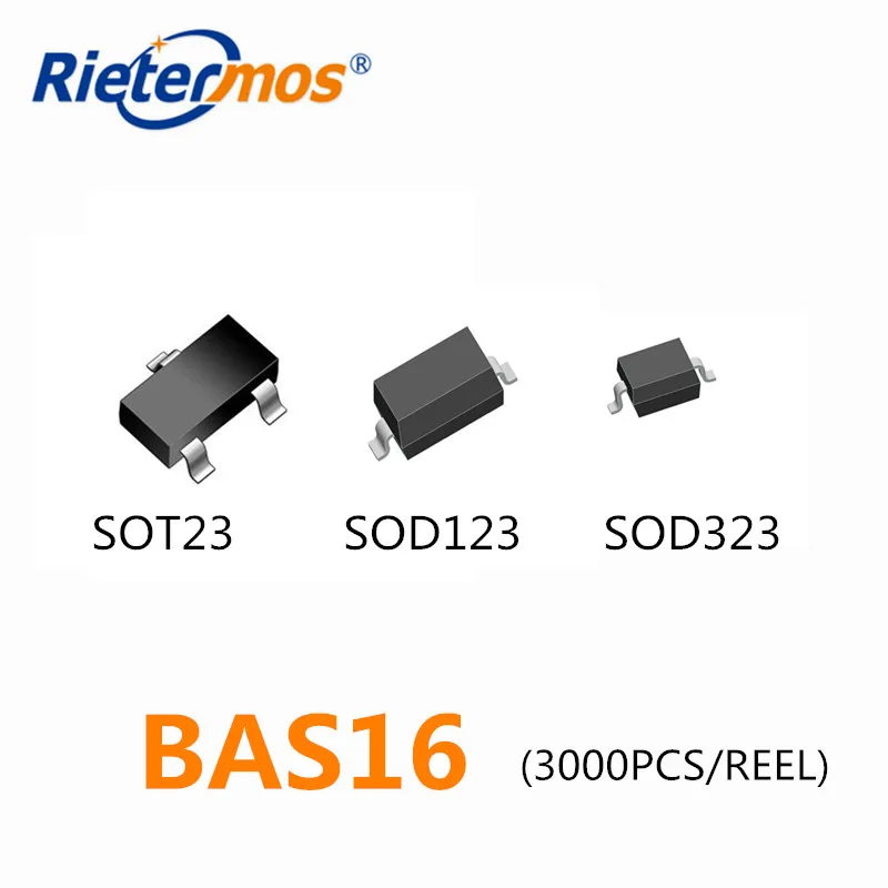 

3000PCS BAS16 A6 BAS16W SOT23 BAS16H BAS16J SOD323 SOD123 MADE IN CHINA