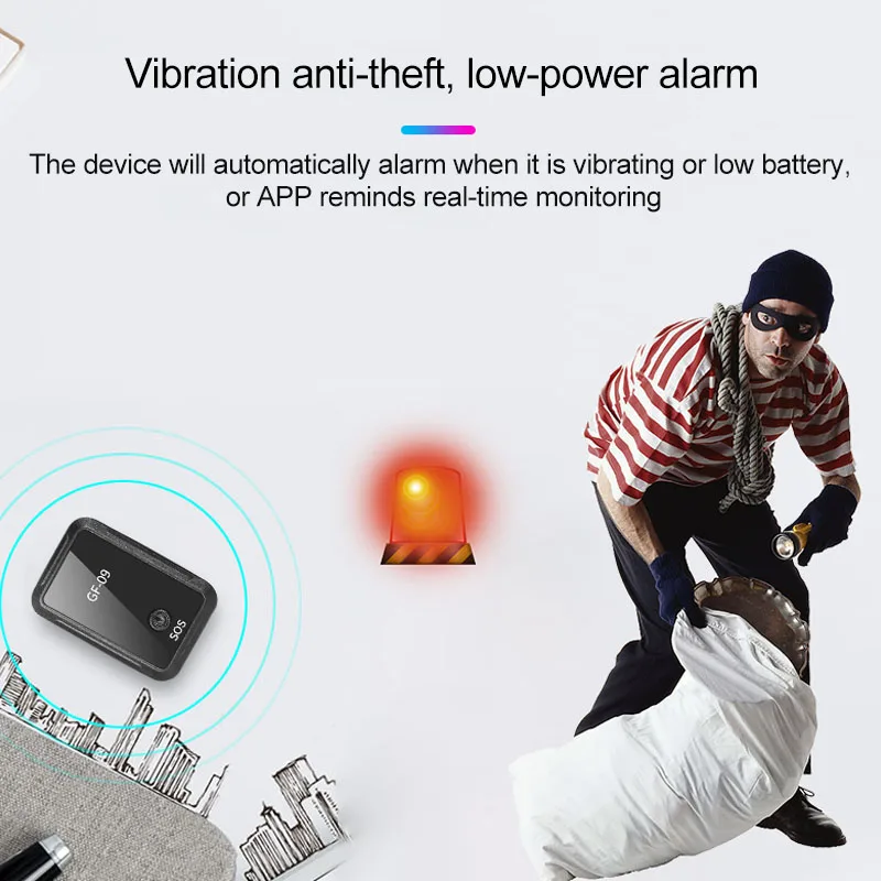 

GF-09 APP Control Anti-Theft Device Locator Mini Portable Voice Recorder GPS UY8