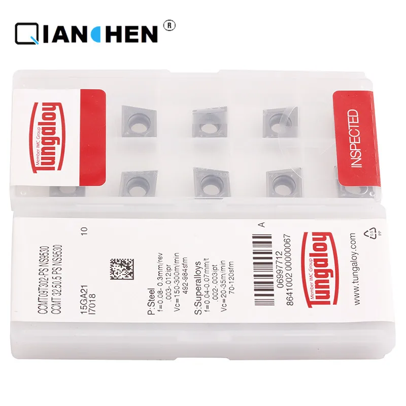 10 шт. CNC Япония Tungaloy CCGT060204L W15 (J) NS530 CCMT09T302 PS NS9530 твердосплавные режущие пластины для