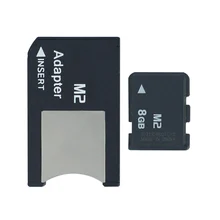 Горячо! Карта памяти 8GB 4GB 2GB 1GB M2 карта памяти Micro с адаптером MS PRO DUO