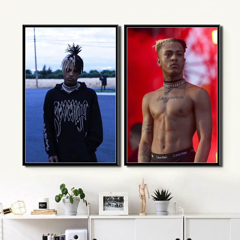 Настенные художественные принты холщовые картины украшение для дома XXXTentacion хип