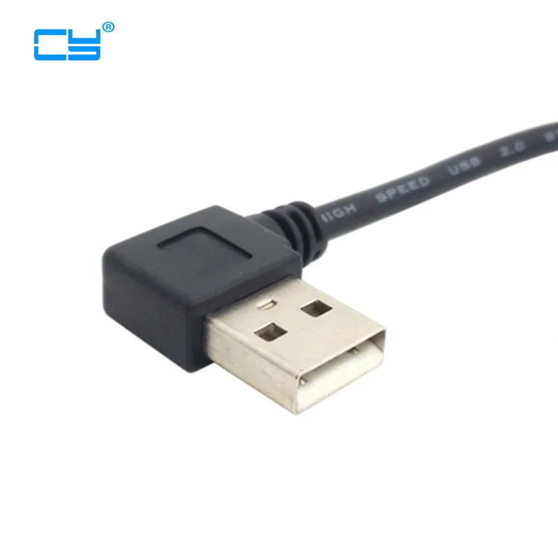 Кабель для принтера и сканера с левым углом USB 2 0 A папа на левый угловой B 90