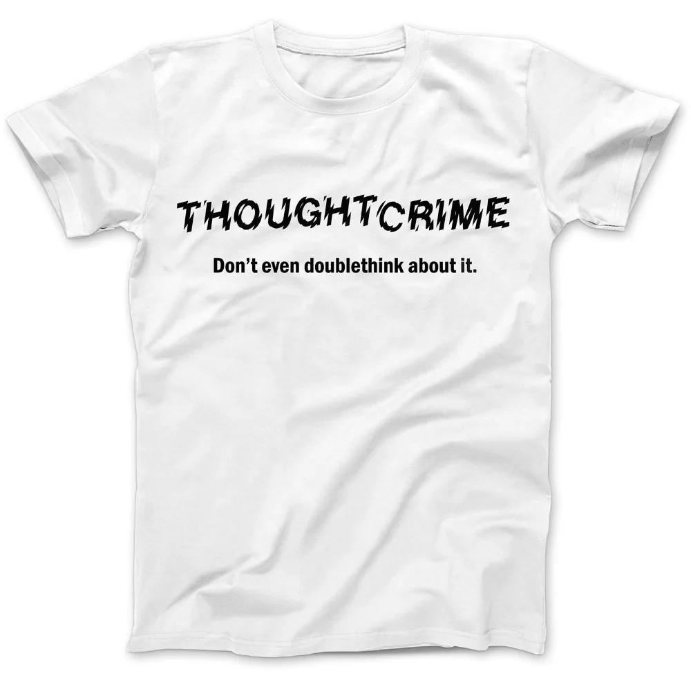 Мужские неоновые футболки с круглым вырезом из 100% хлопка премиум класса Think Crime
