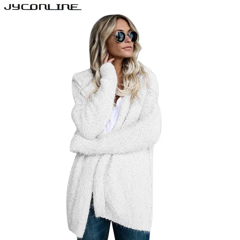 Фото Пальто JYConline из искусственной овечьей шерсти женская зимняя Осенняя верхняя Пальто JYConline из искусственной овечьей шерсти женская зимняя Осенняя верхняя