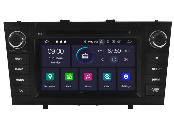 Четырехъядерный Android 9 0 автомобильный dvd-плеер для TOYOTA AVENSIS (2008-2013) Автомобильный