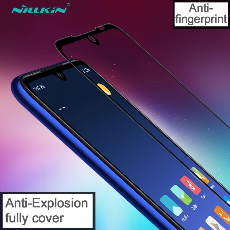 Защитное стекло NILLKIN закаленное с полным покрытием для Xiaomi Redmi Note 7|Защитные