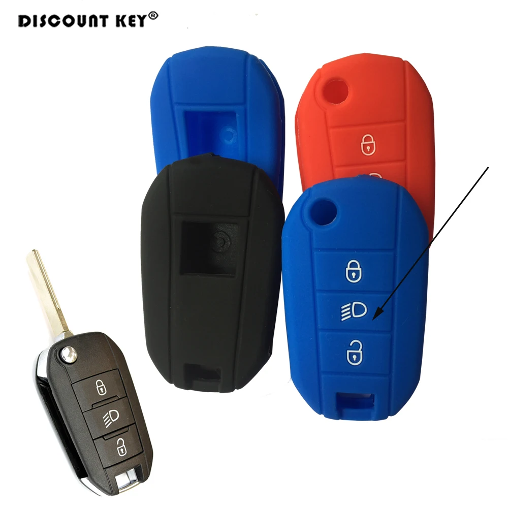 Силиконовый чехол для ключей от машины крышка peugeot 3008 308 RCZ 508 408 2008 Citroen C4L кактус C5 C3