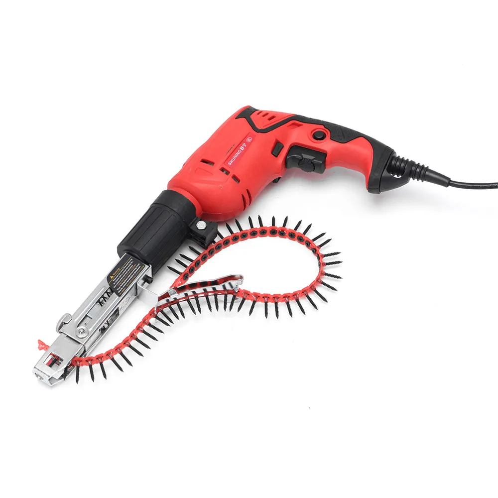 ALLSOME Автоматическая цепь для пистолета ногтей винтовой пистолет электрической