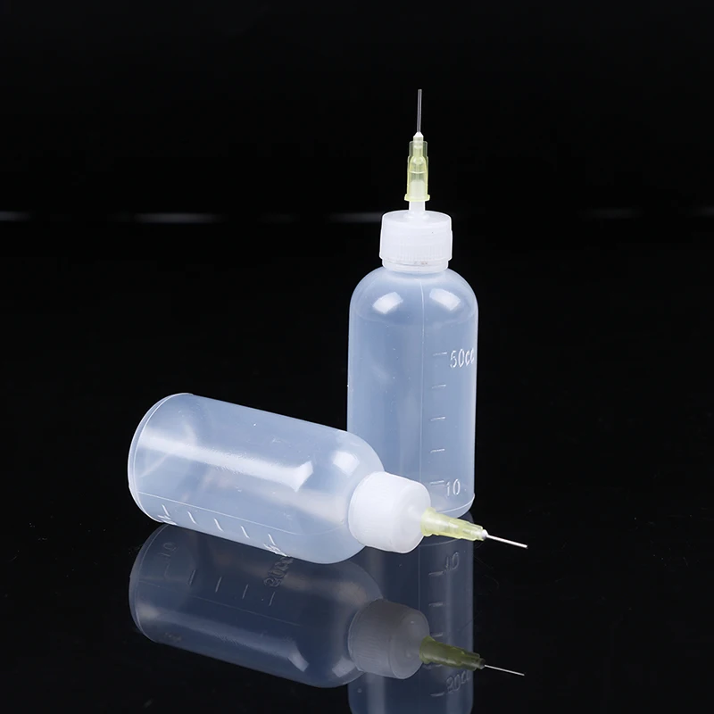 

1pc 50ml Empty E-liquid Plastic Bottle Rosin Flux Alcohol Bottle For Dispenser Rosin Solder Flux Paste