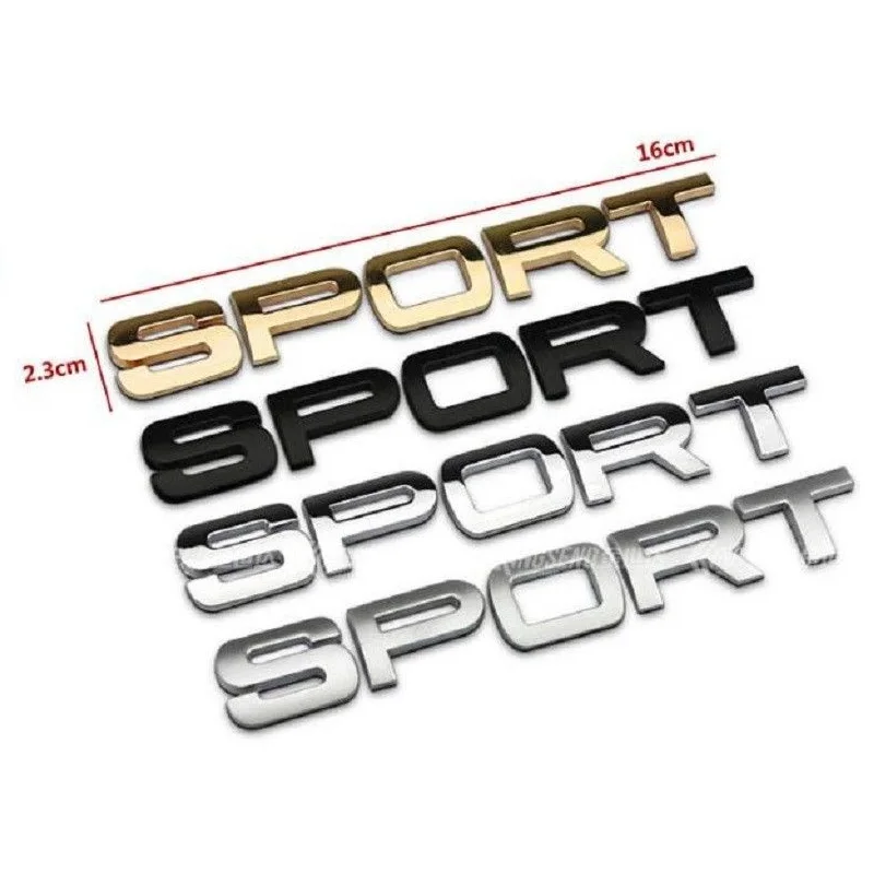 &quotСпорт&quot буквы багажник значок Задняя эмблема стикер Подходит для LAND ROVER