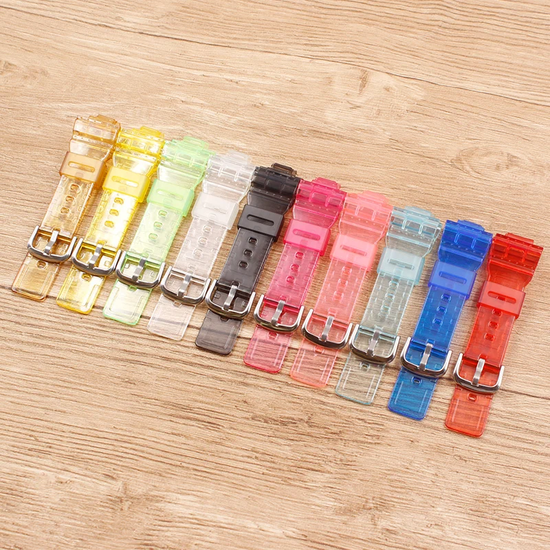 Аксессуары для часов Casio baby-g прозрачный ремешок BA-110/111/112/BGA-130 полимерный женский ремешок