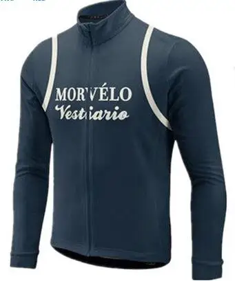 2019 Ретро Morvelo мужские Велоспорт Джерси с длинным рукавом атро Ciclismo одежда