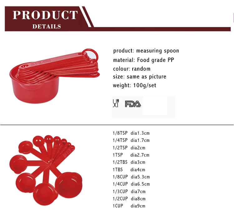 Пластиковые мерные чашки 11 шт./лот мерная ложка кухонные инструменты измерение