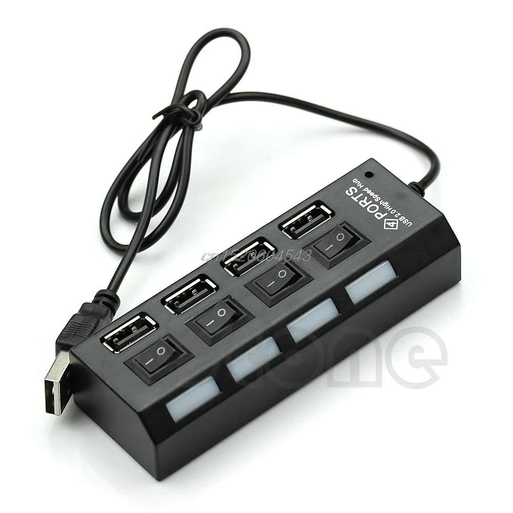 4 порта USB 2 0 со светодиодной подсветкой и выключателем питания|Выключатели| |