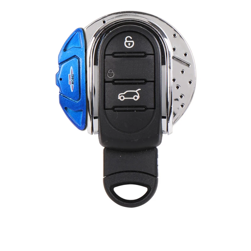 Blue Glossy Автомобильный брелок для ключей, чехол для Mini Cooper S JCW One F54 F55 F56 F57 F60, автомобильные аксессуары - Название цвета: Blue Glossy