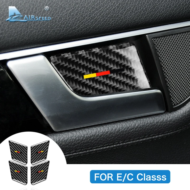 Airspeed для Mercedes C Class W204 E W212 аксессуары салона автомобиля крышка дверной ручки из