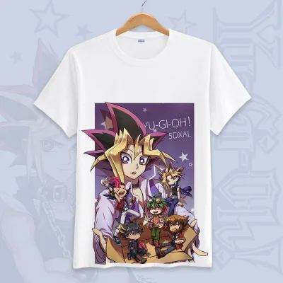 Ю-Ги-ой! Yu Gi Oh Косплей летние футболки унисекс с короткими рукавами мультфильм футболки Топы больших размеров - Цвет: 26