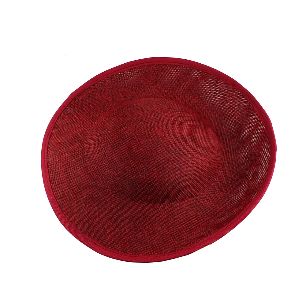 Новое поступление 30 см большие millinery имитация Sinamay вуалетки базовые вечерние головные уборы DIY аксессуары для волос Коктейльные головные уборы 6 шт./партия