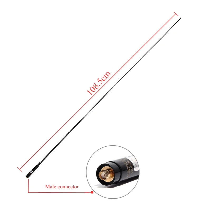 Рация Harvest RH660S SMA Female Двухдиапазонная 144/430 МГц телескопическая антенна для Baofeng