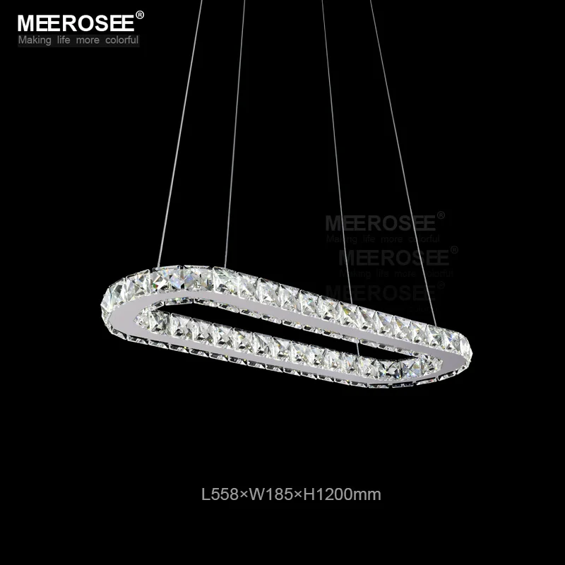 Современные овальные светодиодные хрустальные люстры Светодиодные