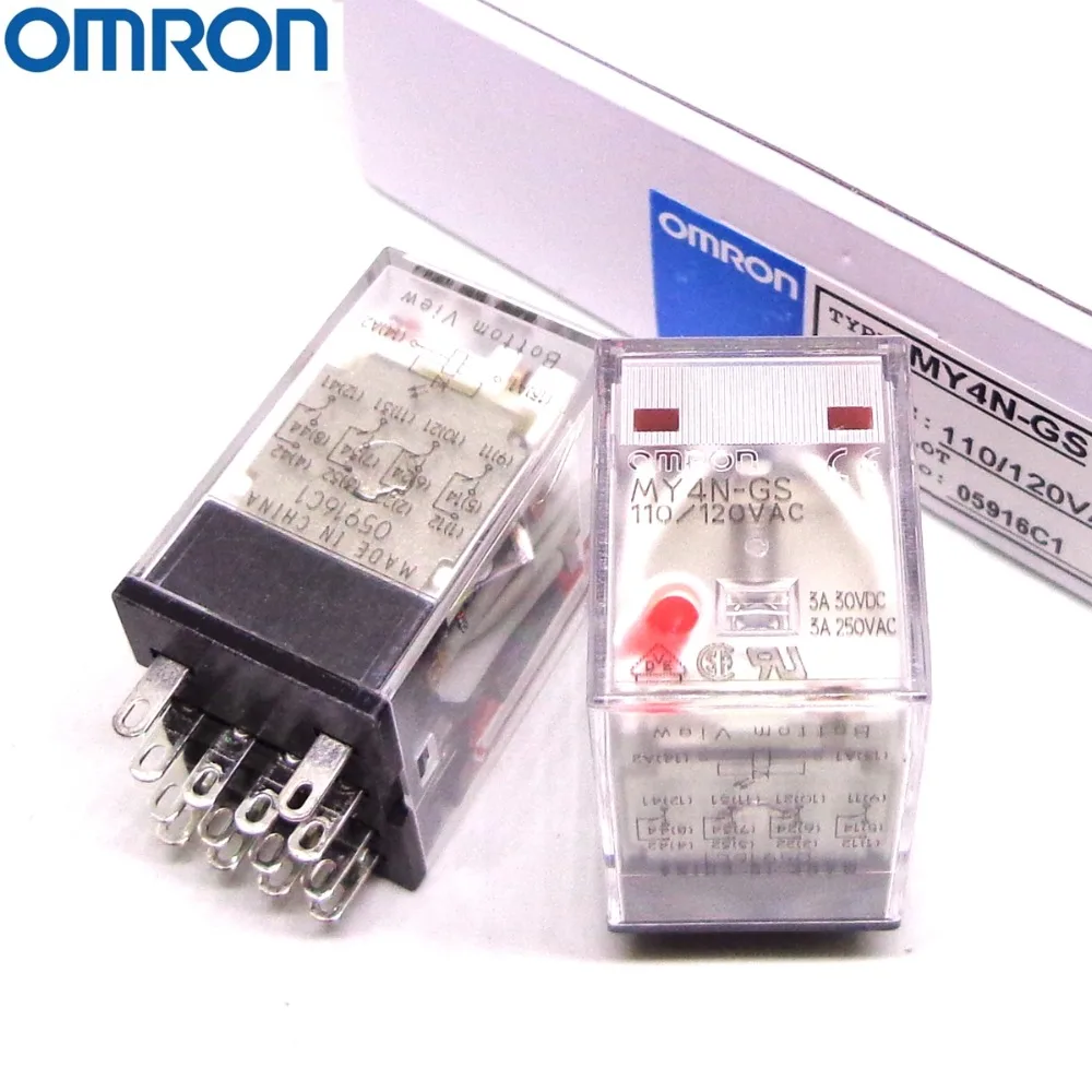 OMRON Реле MY2N-GS MY4N-GS 110 V/120VAC 24VAC 110VAC абсолютно и реле
