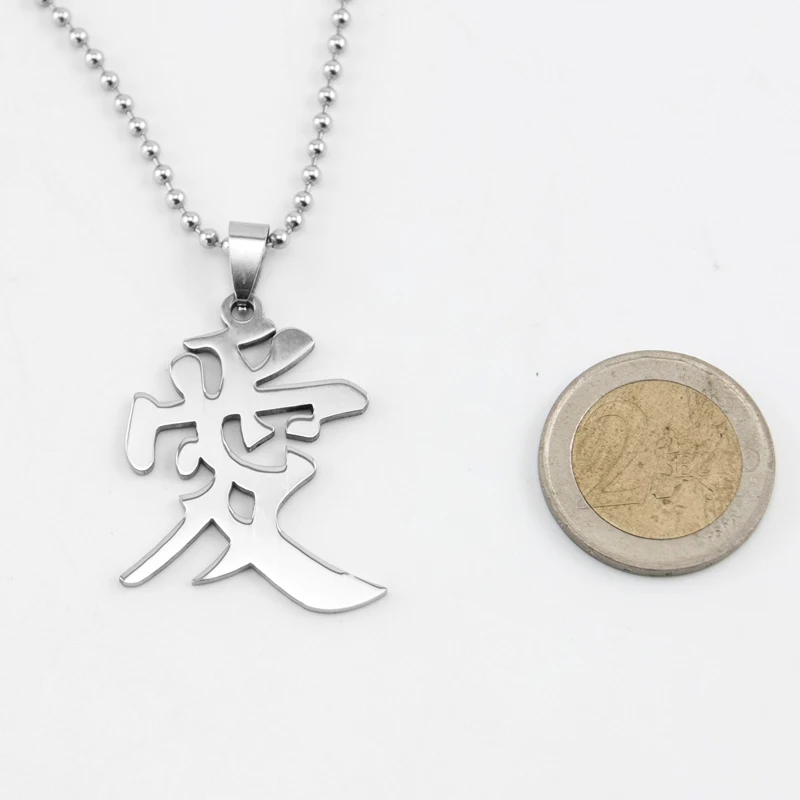 Колье Risul из нержавеющей стали с зеркальным блеском Длинное колье буквенным