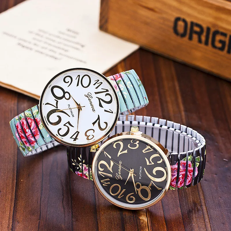 Drop Shipping Women Flower Pattern Watch Casual Ladies Fashion Quartz Wristwatches Female Clock Relogio Feminino | Наручные часы
