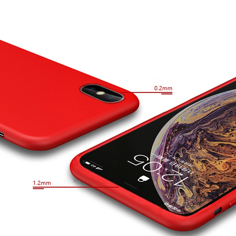 Чехол для iPhone Xr X Xs Max модные мягкие силиконовые противоударные Чехлы ярких цветов