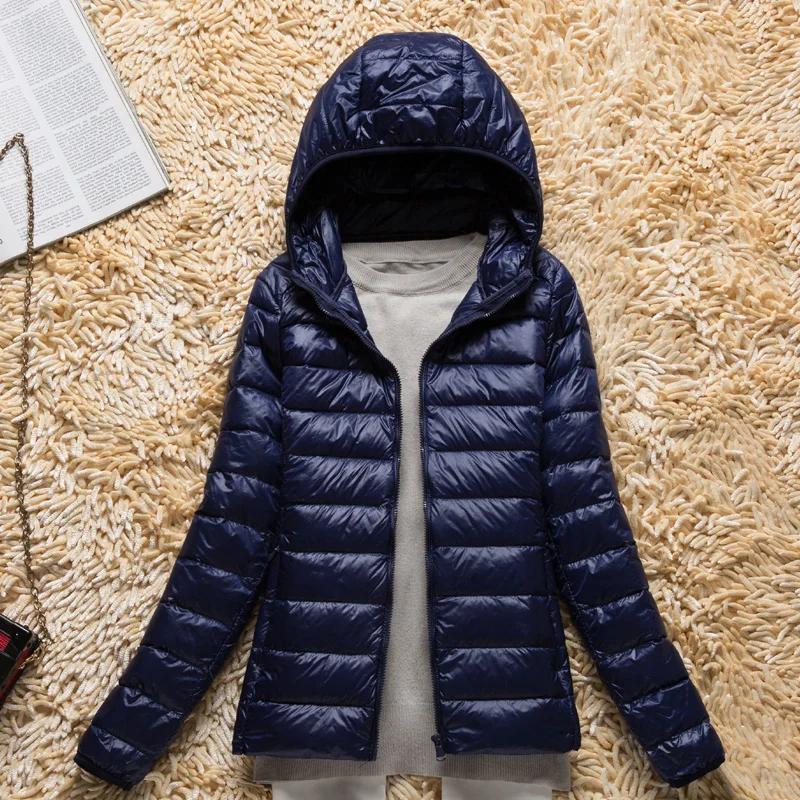 Новинка Осень-зима Женский ульсветильник пуховик светильник ые легкие парки с