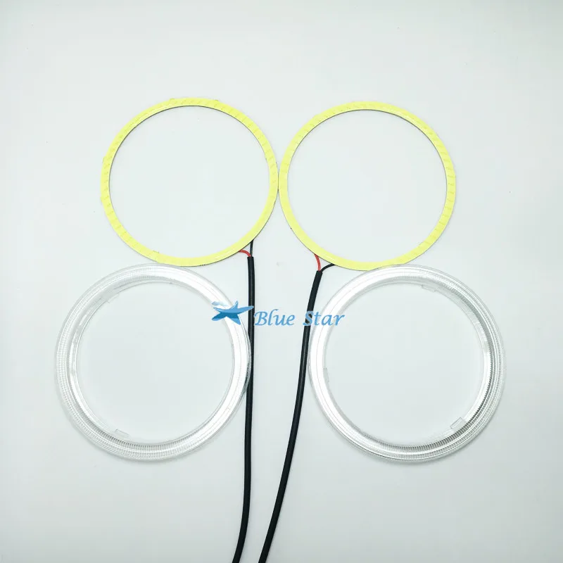 (1 пара) Авто гало кольцо COB 90 мм 66SMD светодиодные фары автомобильные ангельские