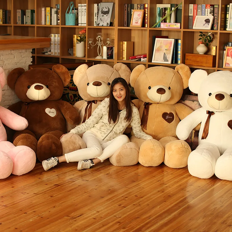 

Teddy Bear Dolls Soft Stuffed Plush Girls Toys for Children Ribbon Kids Baby Doll Lovely Animals Girls Toys Wedding Gift
