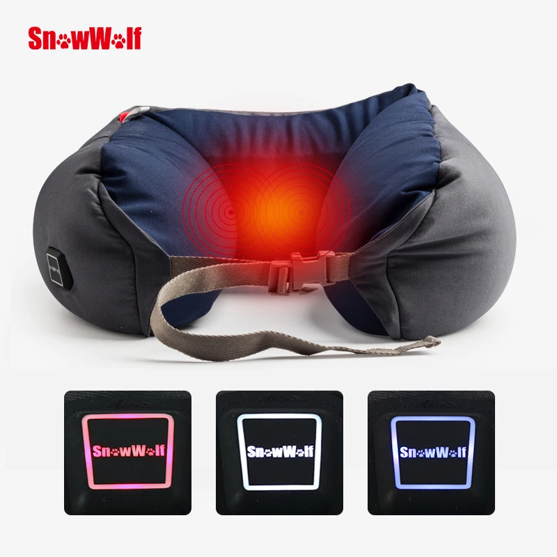 Многофункциональная USB умная Подушка с подогревом SNOWWOLF полезная для защиты шеи