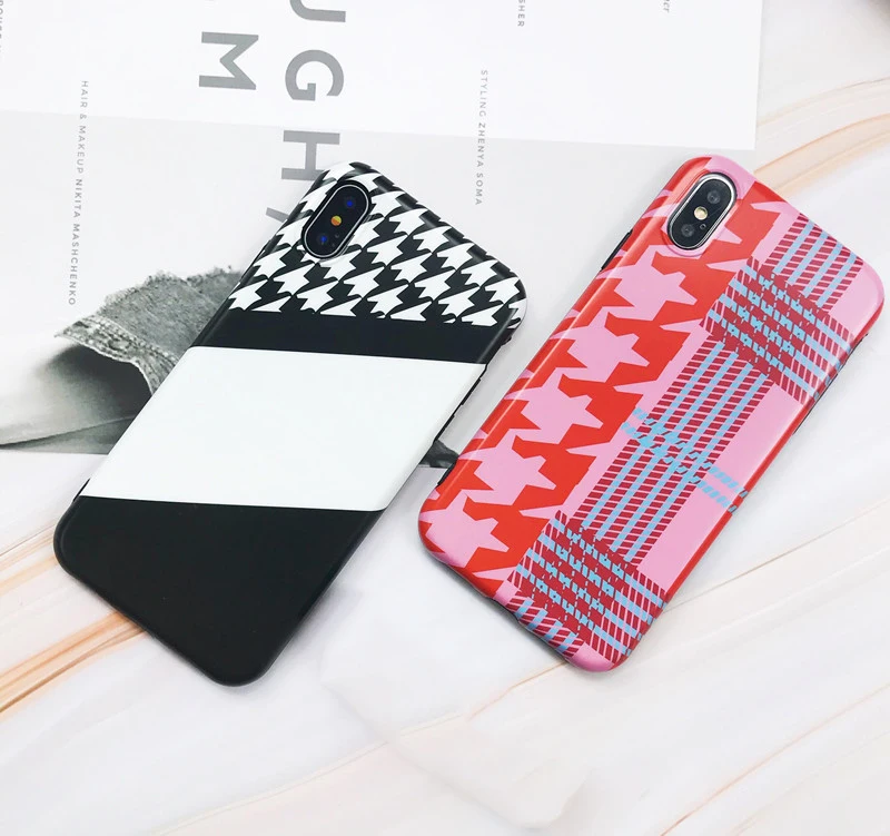 Neck Strap Lanyard Case For iPhone X 10 7 8 Plus Grid Pattern Soft Silicone Cover 6 6S Phone Coque Capa |