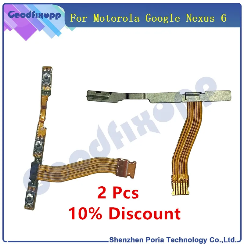 100% Новый оригинальный кабель для Motorola Moto Google 6 Nexus XT1100 XT1103 кнопка включения и