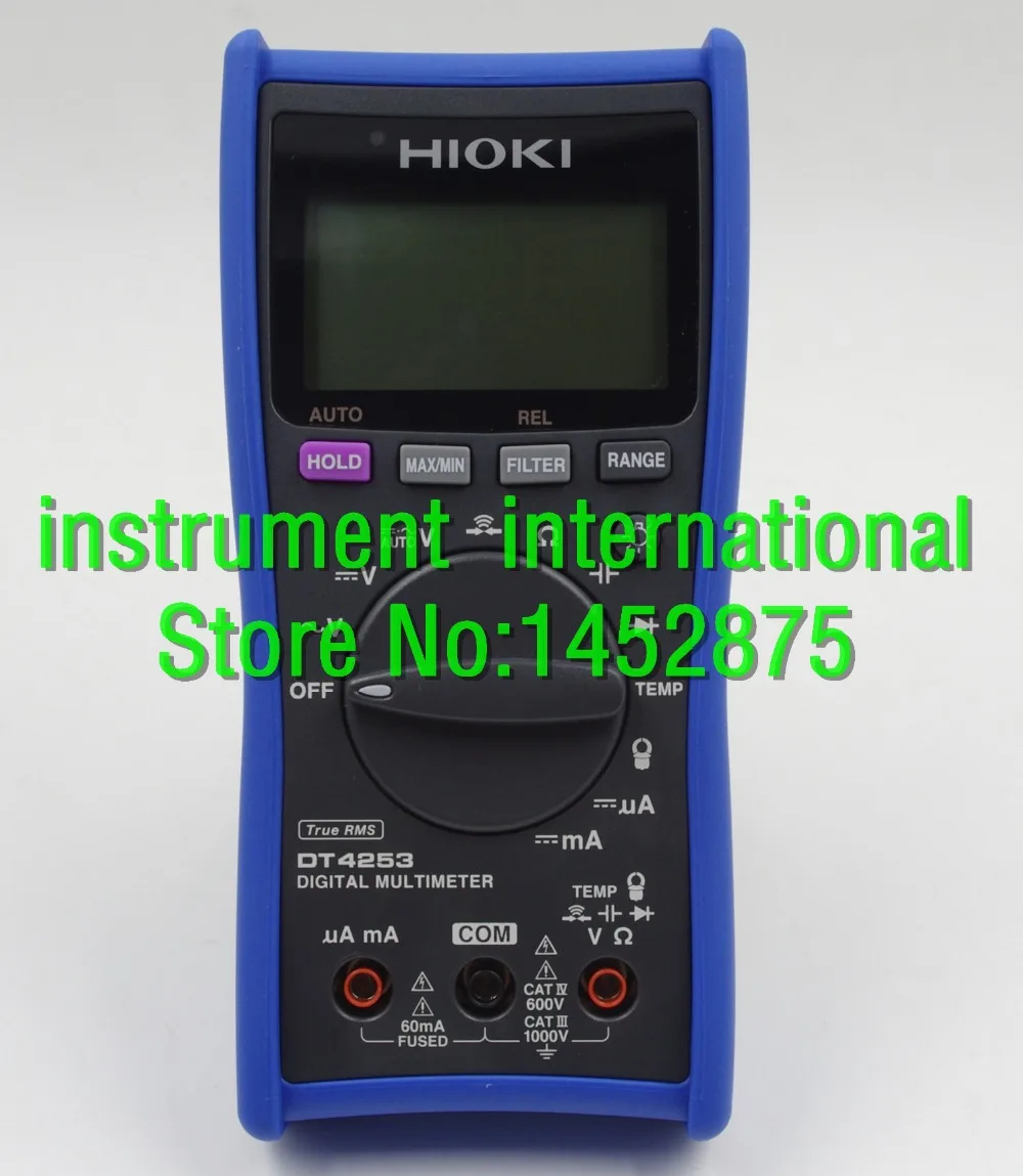 Цифровой мультиметр HIOKI DT4253 дисплей 6000 отсчетов функция фильтра нижних частот