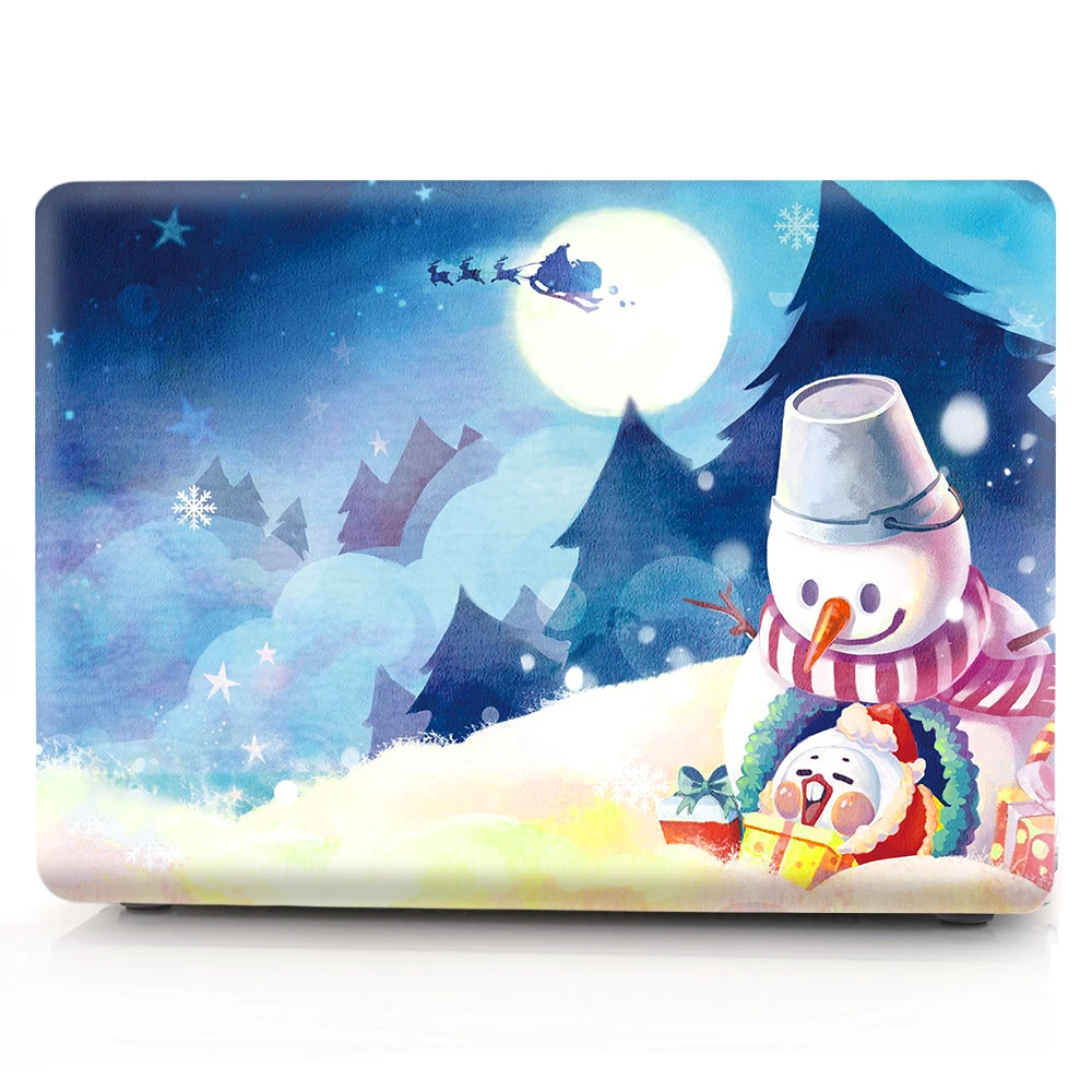 Для Mac Book New Air Pro 13 15 Touch Bar чехол для ноутбука Mac Book Air Pro retina 11,6 12 13,3 15,4 дюймов Рождественская цветная печать