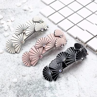 1pcs floral hair clip barrettes fashion japanese headwear new women acetate lovely fans style hair accessories