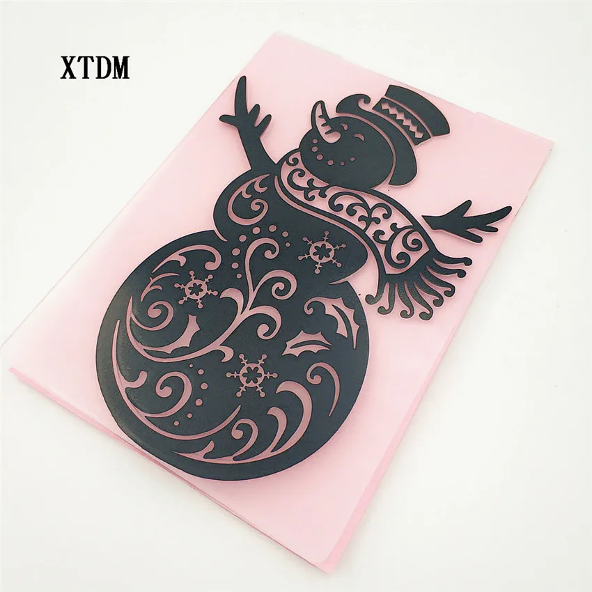 Горячий пластиковый снеговик шаблон ремесло карты делая бумага карточка альбом