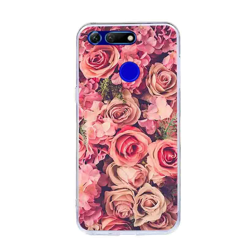 Чехол для Huawei Honor View 20 6 4 дюйма силиконовый мягкий чехол из ТПУ V20 чехлы задней
