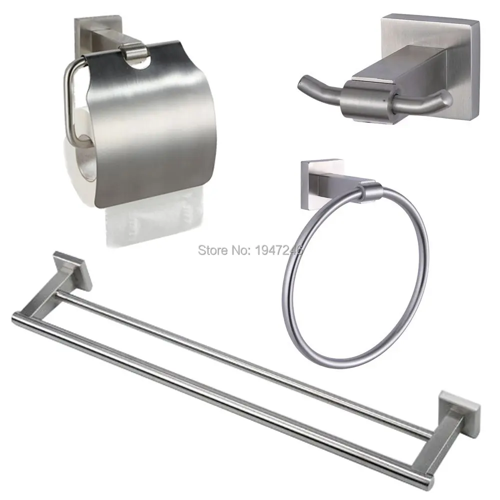 

Stainless Steel Bathroom Accessories Set,Robe Paper Holder Towel Bar bathroom sets