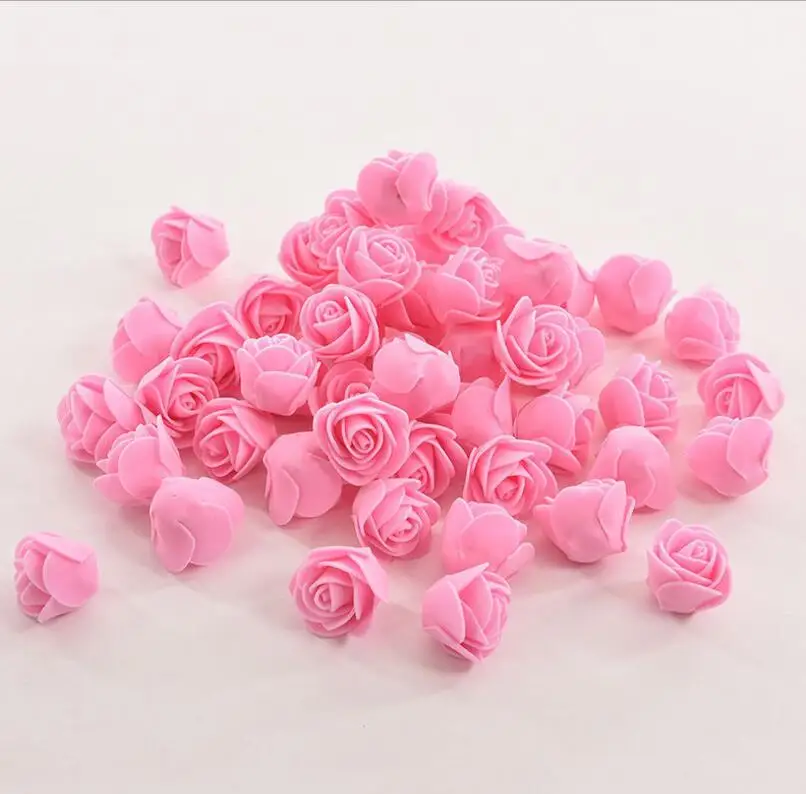 50 шт Искусственный Цветок голова ручной работы DIY Свадебные украшения для дома мульти-использование ПЭ пена Роза