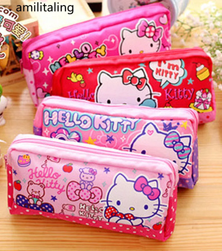 Новый Kawaii Hello kitty сумка для карандашей пакет yey-2277 |